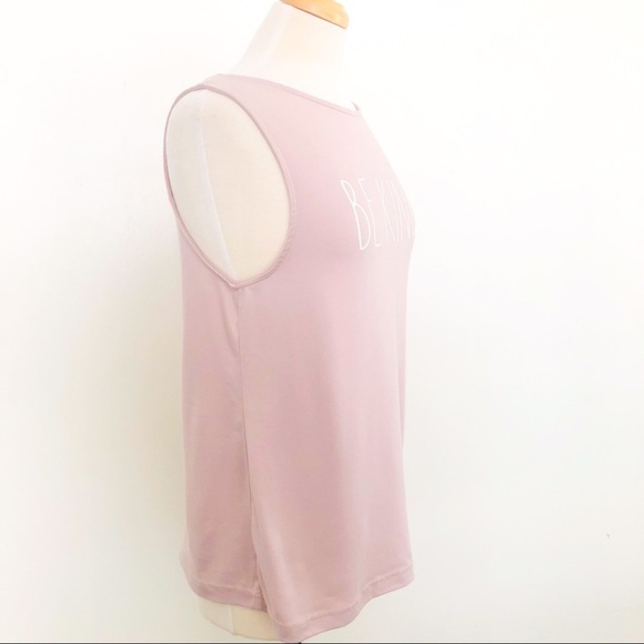 Rae Dunn Pink Be Kind Tank Size Medium - Picture 6 of 12